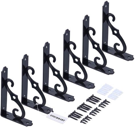 metal shelf brackets decorative|decorative shelves brackets overstock.